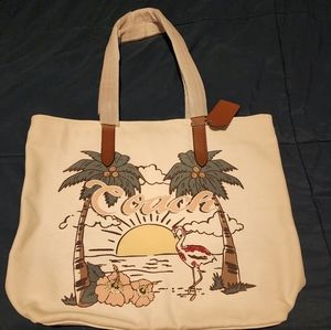 Coach Canvas Beach Tote